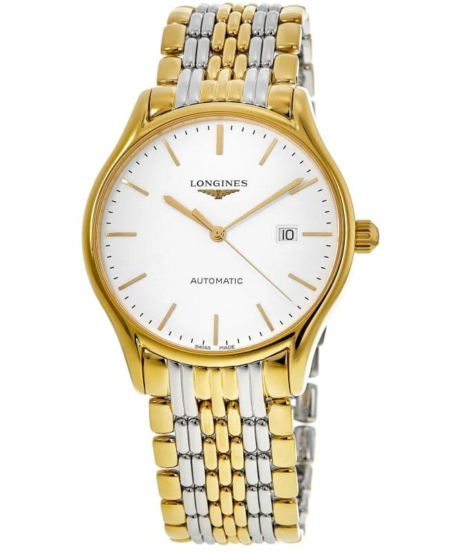 商品Longines|Longines Lyre Automatic White Dial Two-Tone Steel Men's Watch L4.961.2.12.7,价格¥5820,第1张图片