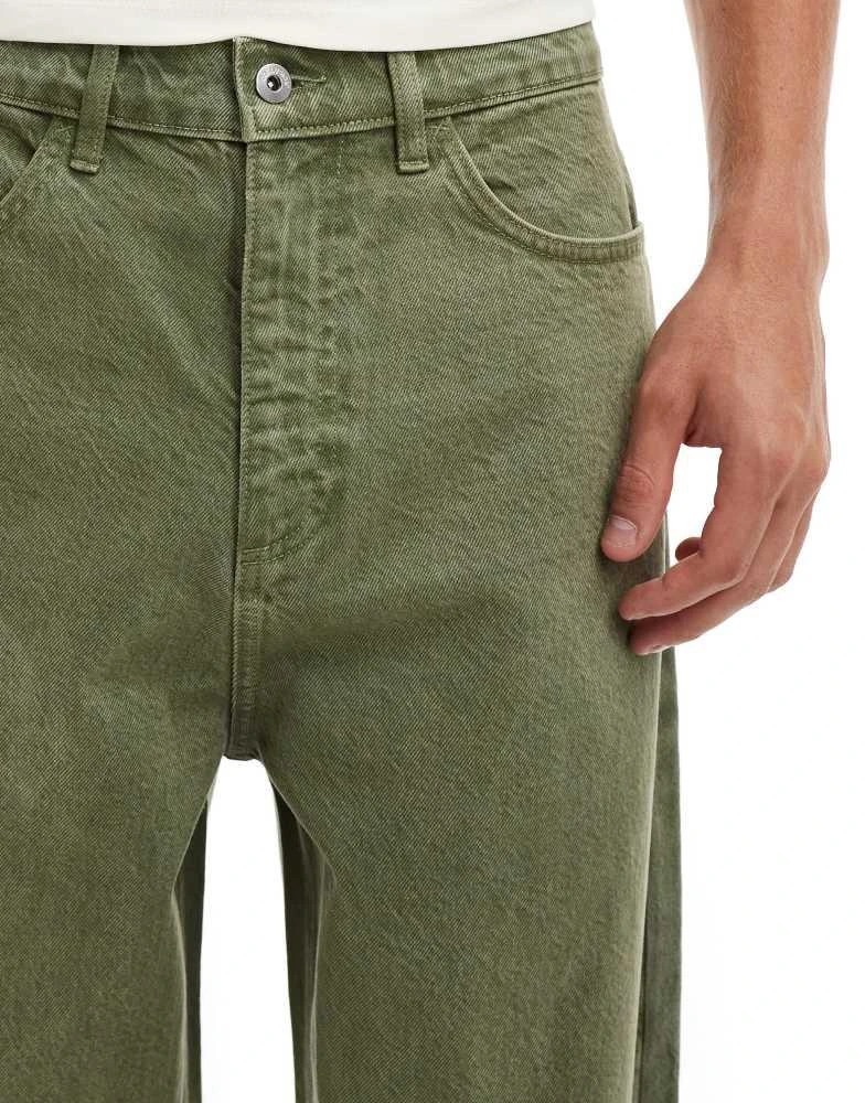 商品COLLUSION|COLLUSION X001 antifit jeans in khaki,价格¥295,第5张图片详细描述