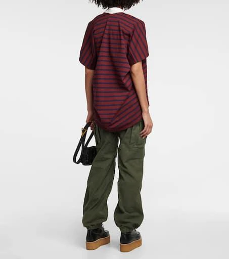 商品VisVim|Striped cotton polo top,价格¥3125,第3张图片详细描述