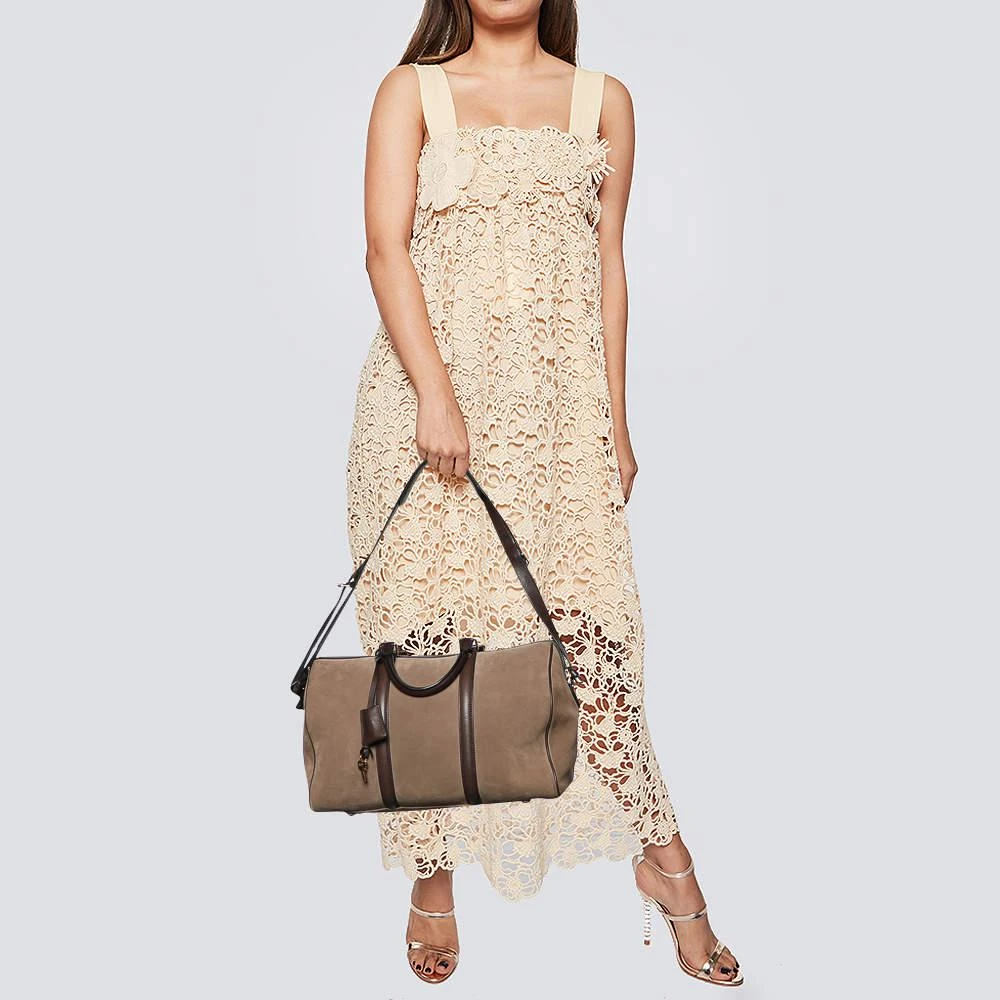 商品[二手商品] Louis Vuitton|Louis Vuitton Brown Suede and Leather Sofia Coppola SC MM Bag              ,价格¥15082,第2张图片详细描述