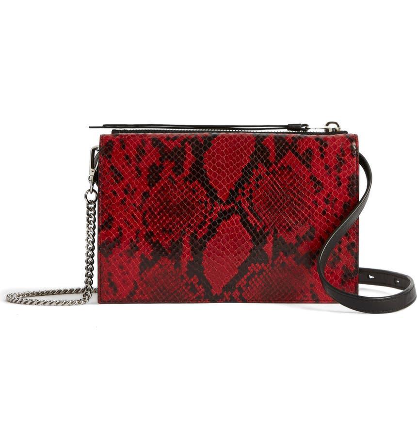 Claremont Snake Embossed Crossbody Bag商品第1张图片规格展示