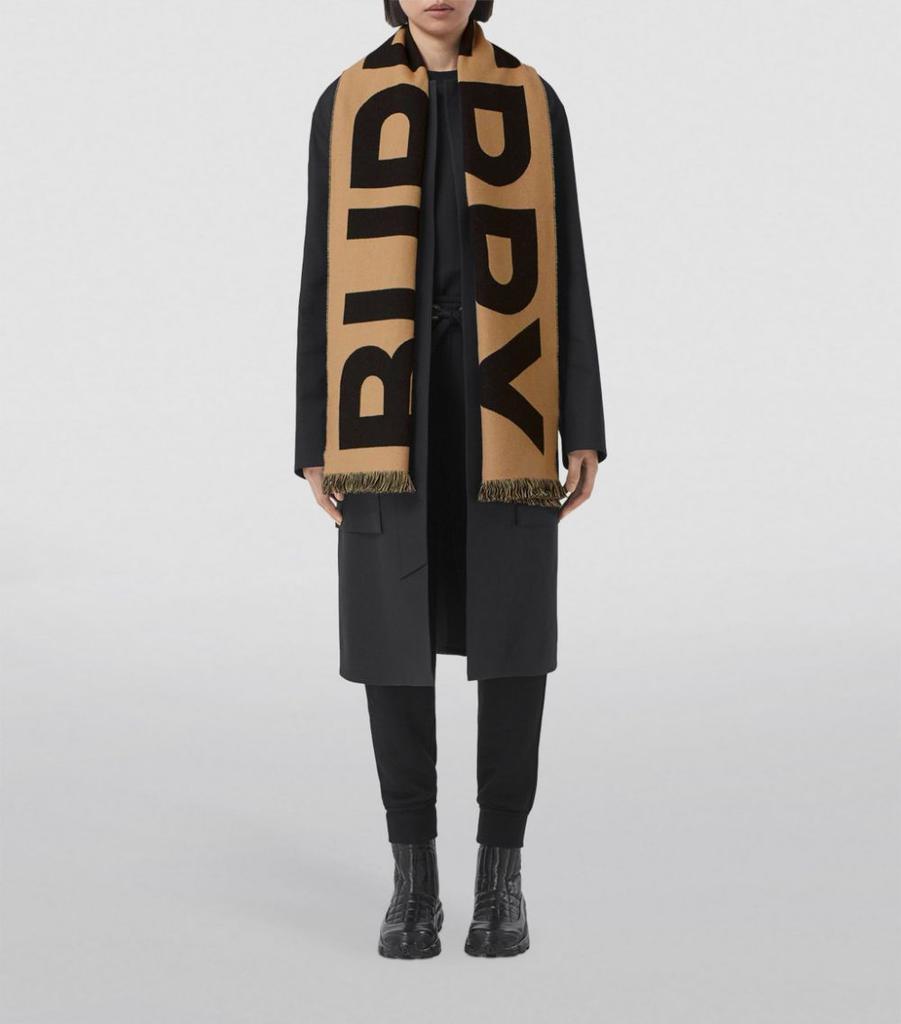 商品Burberry|Wool Logo Scarf,价格¥2520,第4张图片详细描述