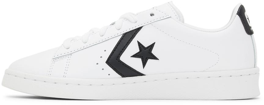 White & Black Pro Leather OX Low Sneakers商品第3张图片规格展示