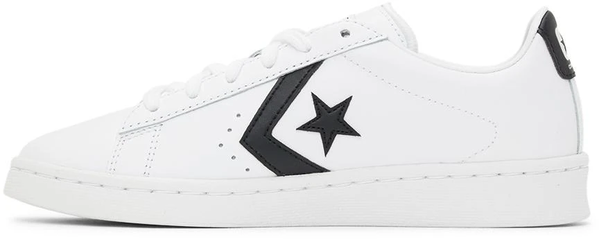 商品Converse|White & Black Pro Leather OX Low Sneakers,价格¥351,第3张图片详细描述