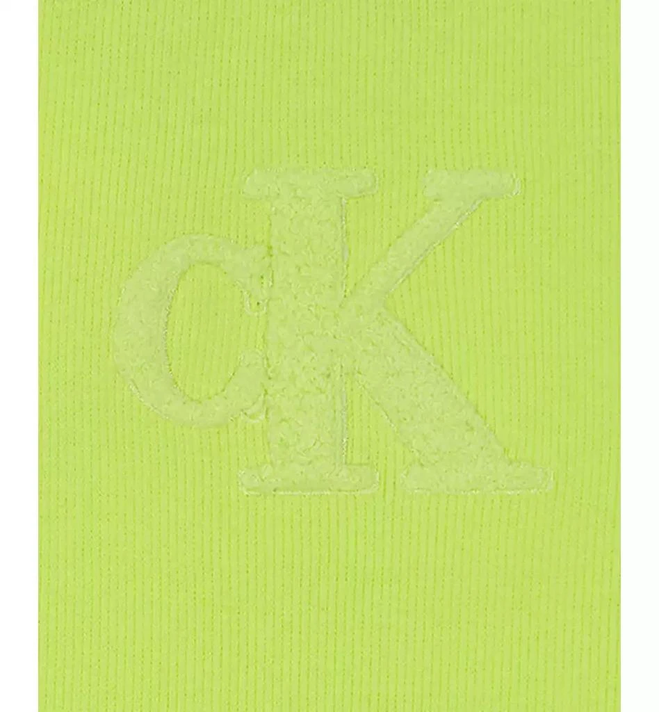 商品Calvin Klein|Big Girls Ribbed Racerback Logo Tank Top,价格¥75,第2张图片详细描述