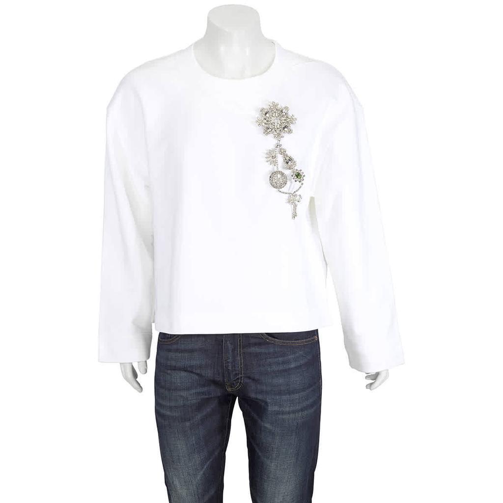 商品Burberry|Embellished Cotton-jersey Sweatshirt,价格¥1988,第1张图片