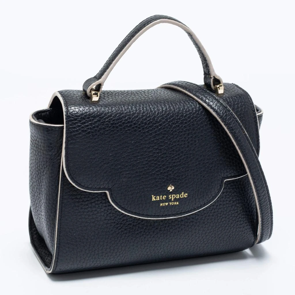 商品[二手商品] Kate Spade|Kate Spade Black Leather Makayla Mini Top Handle Bag,价格¥936,第3张图片详细描述