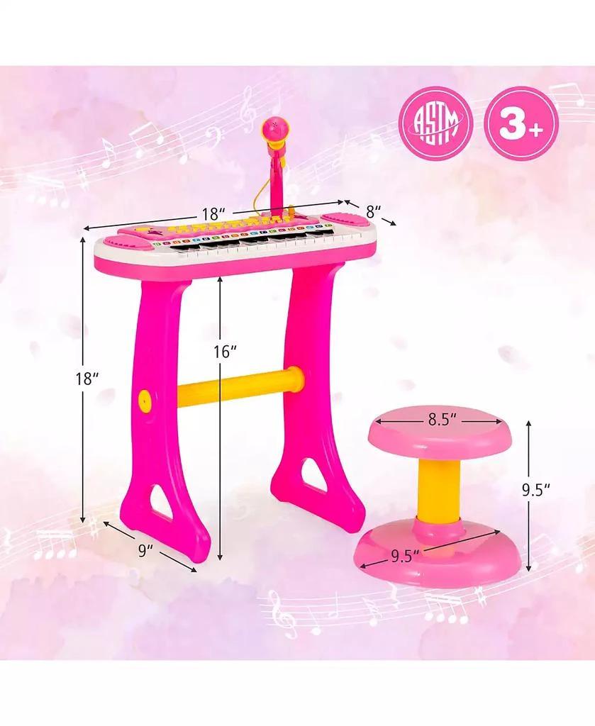 31 Key Kids Piano Keyboard Toy Toddler Musical Instrument w/ Microphone 商品