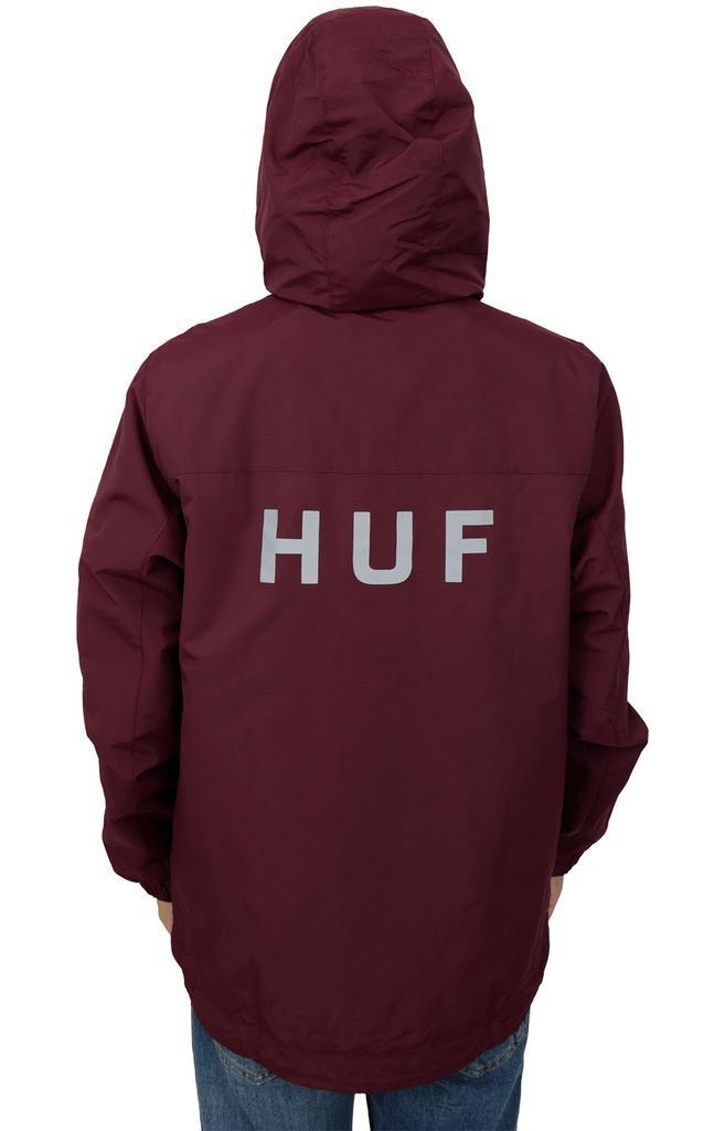 商品HUF|Essentials Zip Standard Shell Jacket - Merlot,价格¥311-¥317,第5张图片详细描述