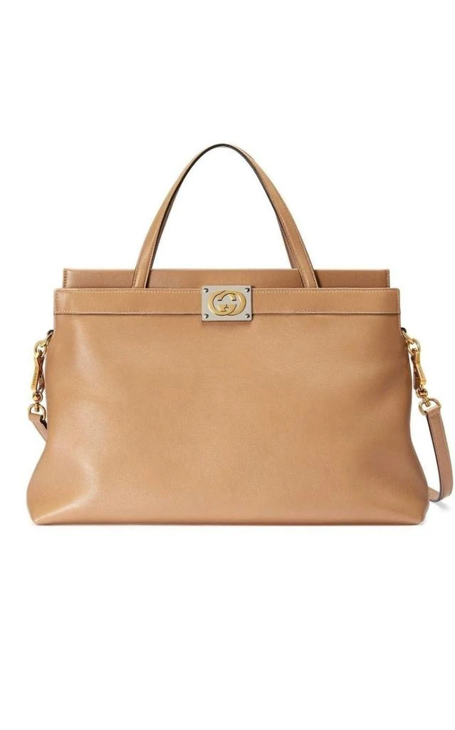 商品Gucci|Medium Leather Tote Bag,价格¥13871,第1张图片