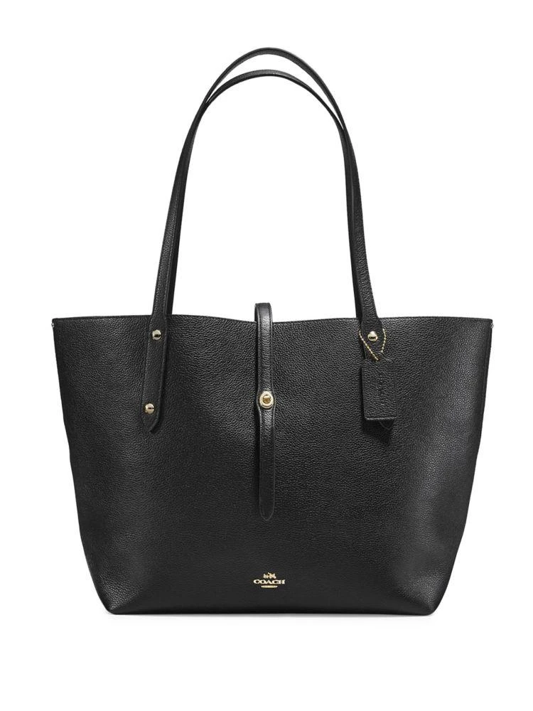 商品Coach|Polished Pebble Leather Market 托特包,价格¥1109,第1张图片