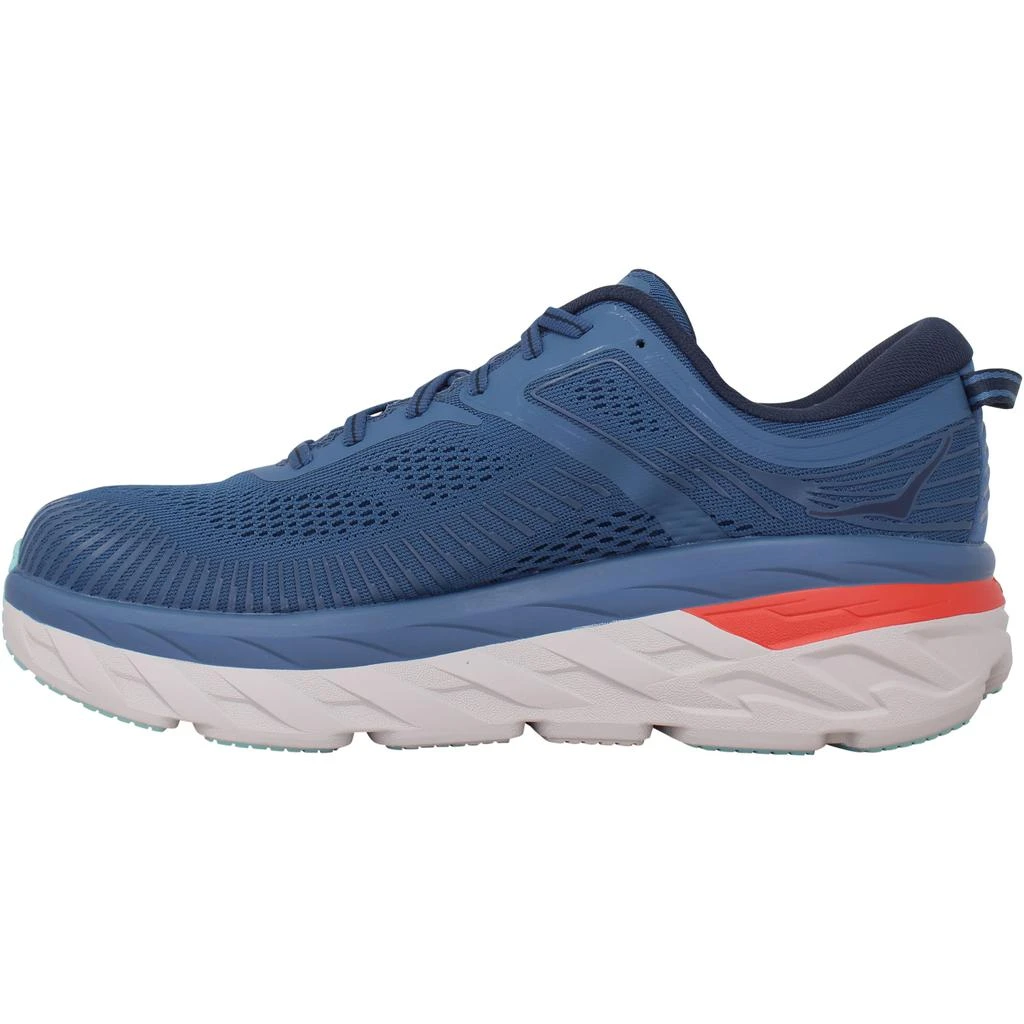 商品Hoka One One|Hoka Bondi 7 Blue/White-Red  1110530/RTOS Men's,价格¥892,第2张图片详细描述