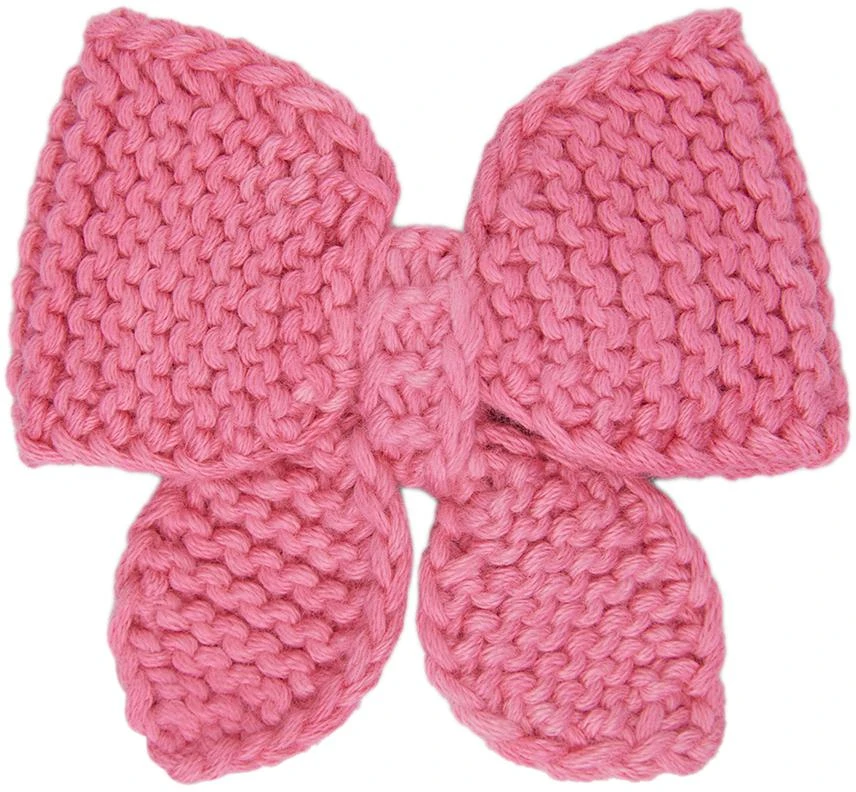 商品Misha & Puff|Kids Pink Medium Puff Hair Clip,价格¥86,第1张图片