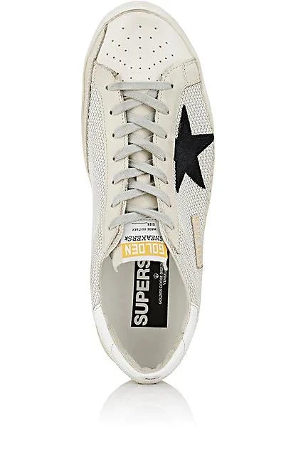 商品Golden Goose|Men's Superstar Leather & Mesh Sneakers,价格¥1854,第4张图片详细描述