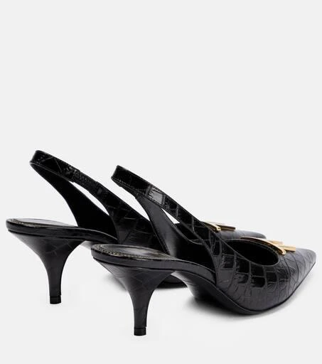 商品Tom Ford|Croc-effect leather slingback pumps,价格¥6327,第3张图片详细描述