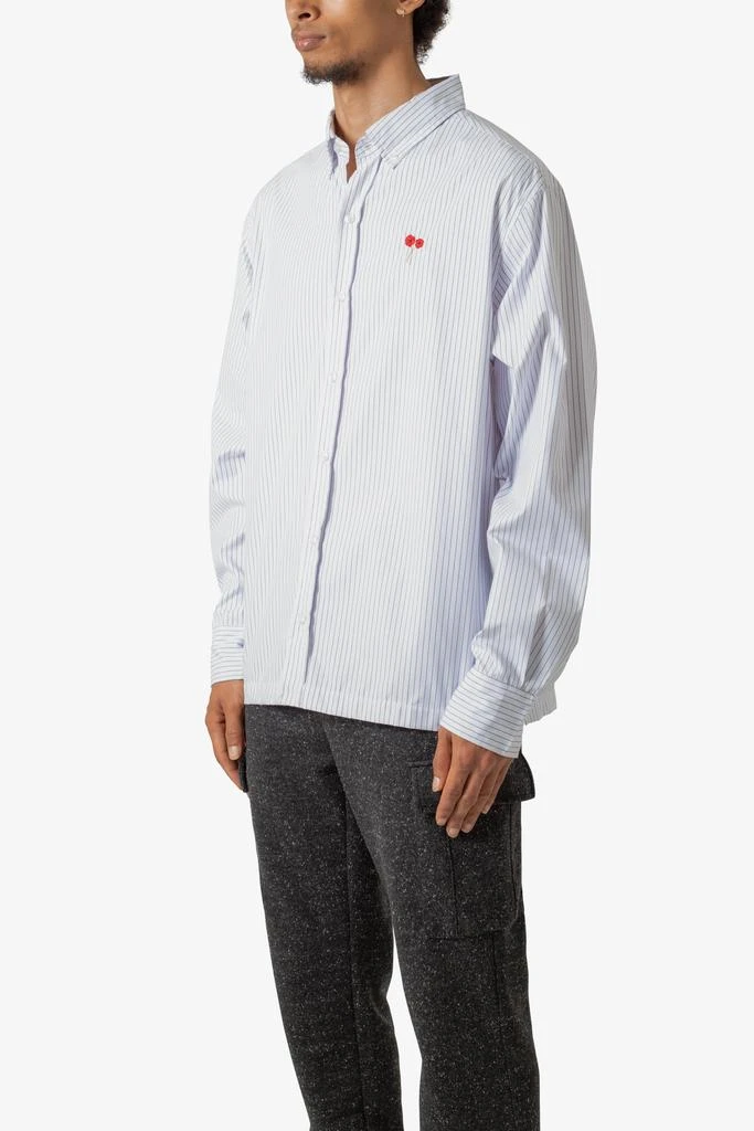 商品MNML|Poppy Striped Oxford Shirt - Blue/White,价格¥285,第2张图片详细描述