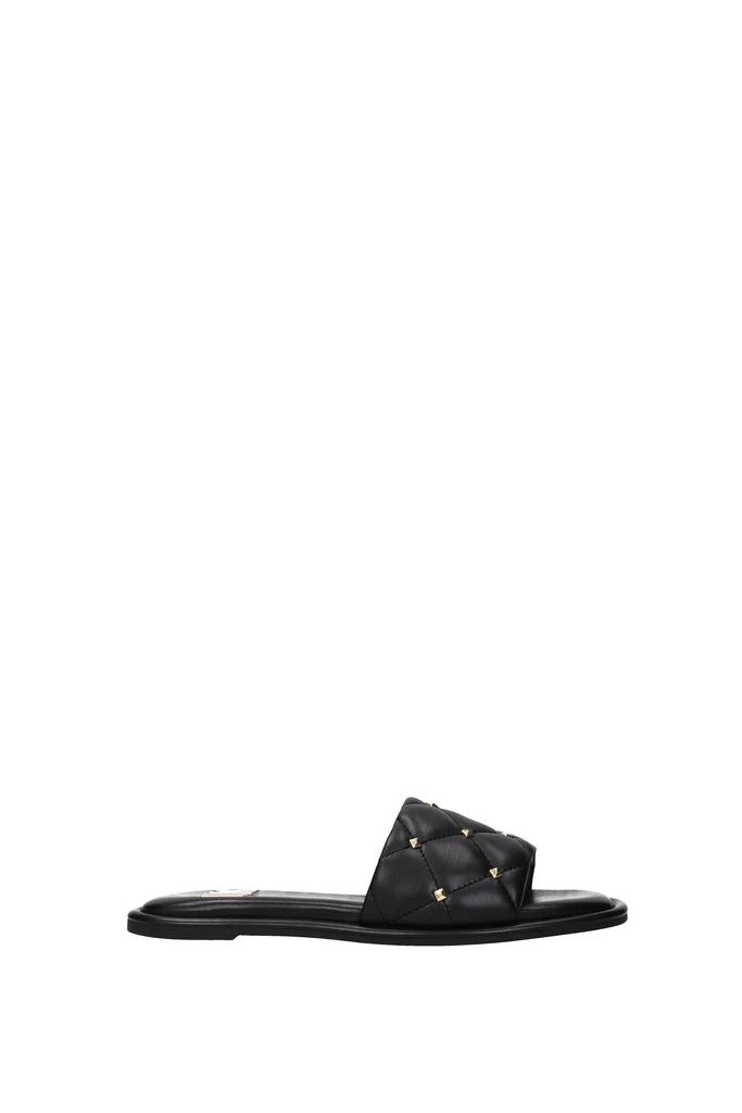 商品Michael Kors|Slippers and clogs hayworth Eco Leather Black,价格¥680,第1张图片