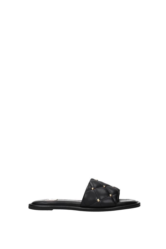 商品Michael Kors|Slippers and clogs hayworth Eco Leather Black,价格¥511,第1张图片
