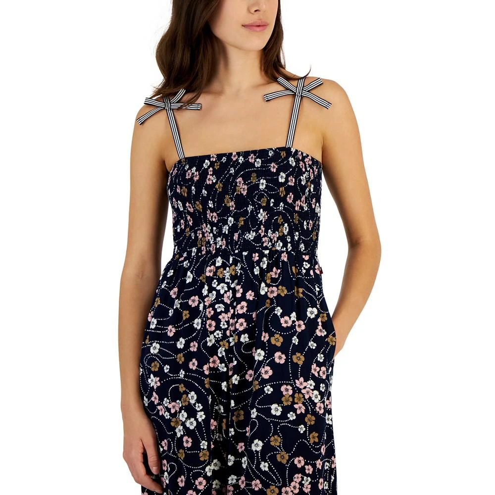 商品Tommy Hilfiger|Women's Floral-Print Strapless Jumpsuit,价格¥447,第4张图片详细描述