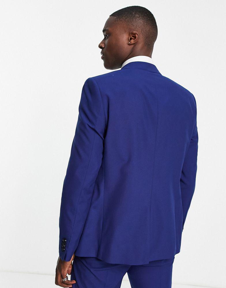 Original Penguin slim fit plain suit jacket商品第2张图片规格展示