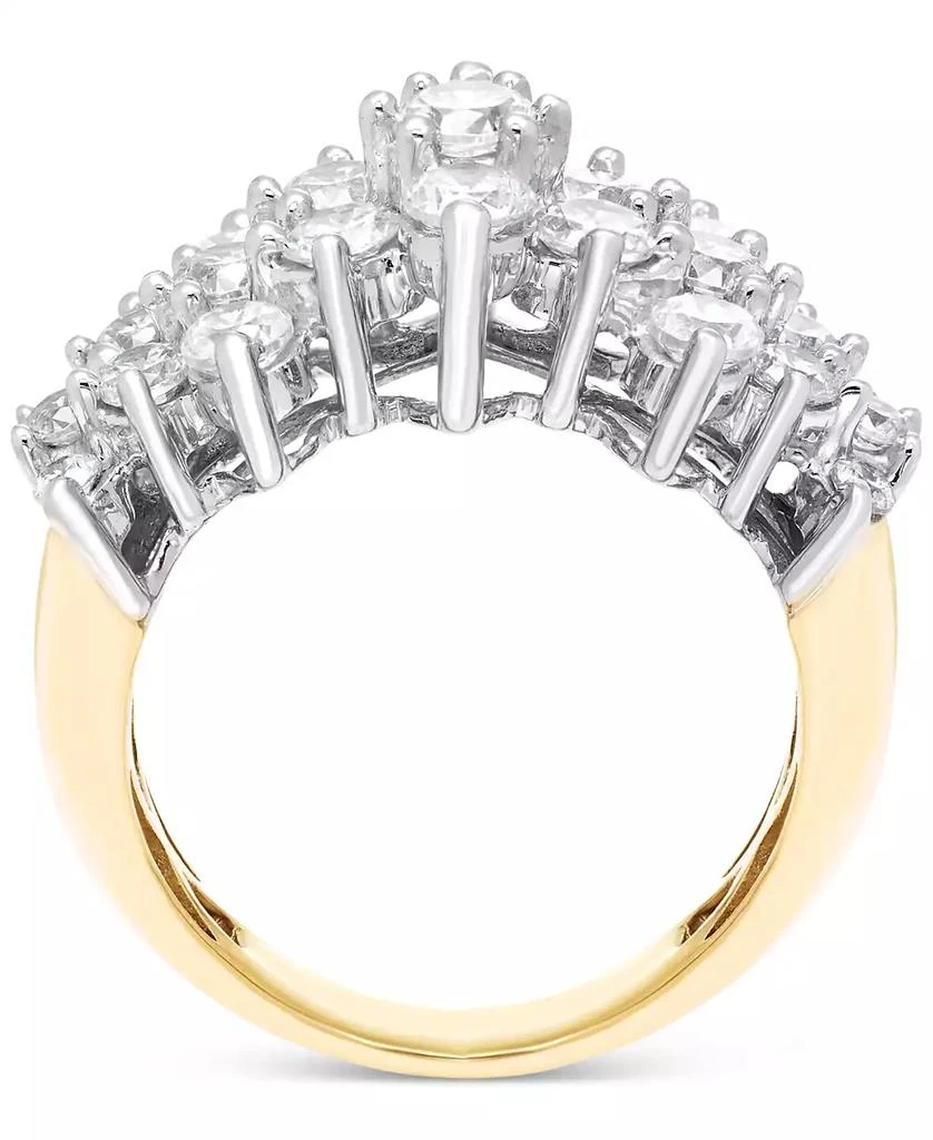 商品Macy's|Diamond Horizontal Cluster Ring (2 ct. t.w.) in 14k Gold,价格¥17049,第4张图片详细描述