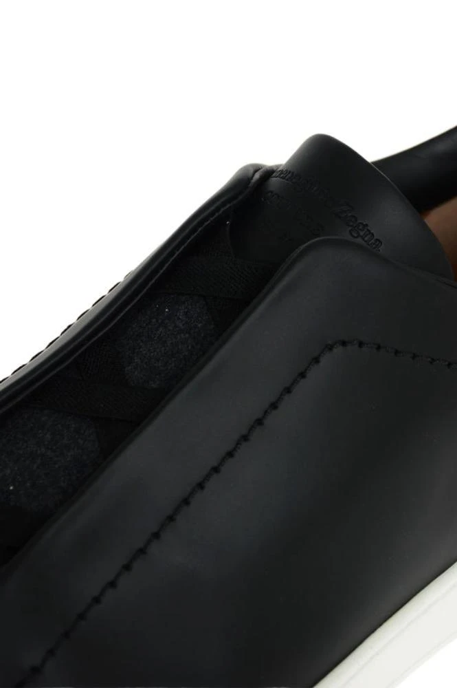 商品Zegna|Ermenegildo Zegna Men's  Black Other Materials Sneakers,价格¥6268,第4张图片详细描述