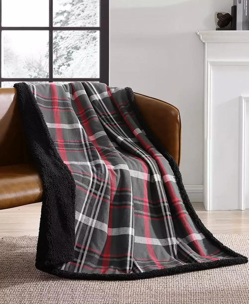 商品Eddie Bauer|Winslow Cotton Yarn Dyed Flannel Reversible Throw, 60" x 50",价格¥376,第5张图片详细描述