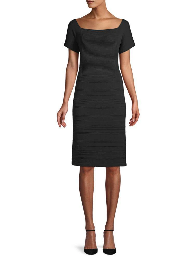 商品Lafayette 148 New York|Ribbed Sheath Dress,价格¥1662,第1张图片