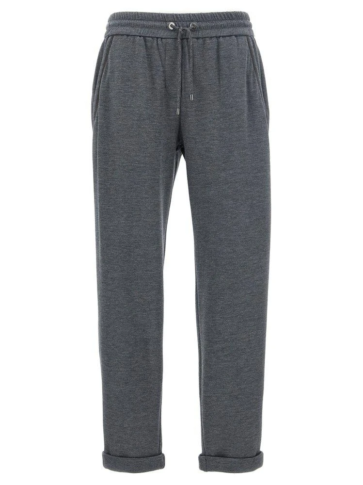 商品Brunello Cucinelli|Brunello Cucinelli Elastic Waistband Drawstring Joggers,价格¥4662,第1张图片