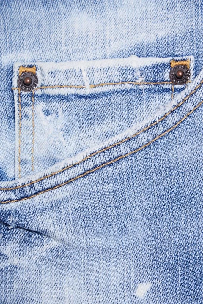 商品DSQUARED2|Skinny-fit painted distressed faded denim jeans,价格¥1313,第4张图片详细描述