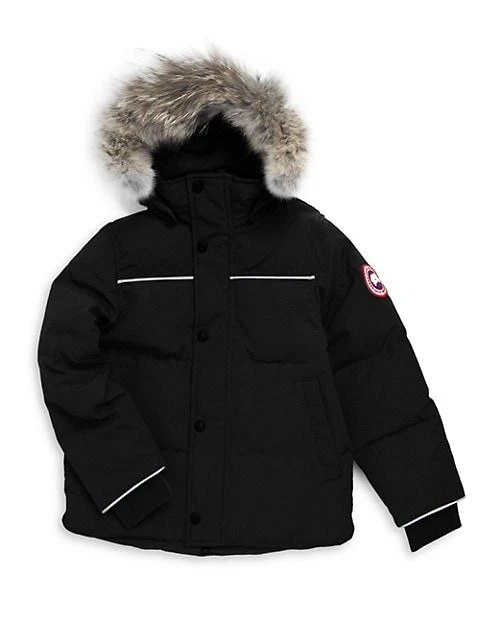 商品Canada Goose|Little Kid's &amp; Kid's Snowy Owl Coyote Fur-Trim Down Parka,价格¥4851,第1张图片
