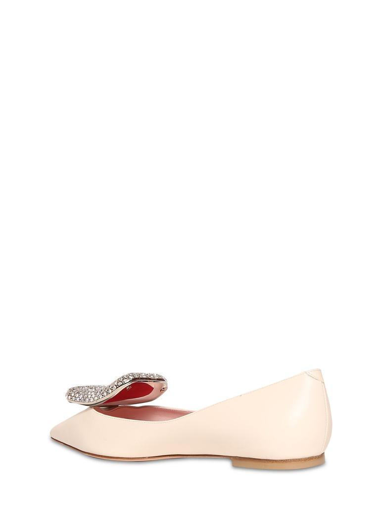 商品Roger Vivier|15mm Viv Choc Leather Flats,价格¥7023,第3张图片详细描述