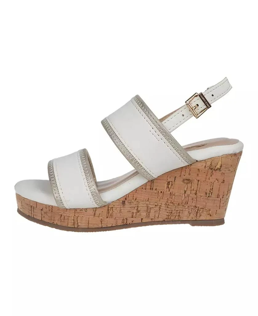 商品Vince Camuto|Big Girl's Casual Wedge with Shimmer Detail Binding Polyurethane Sandals,价格¥221,第3张图片详细描述