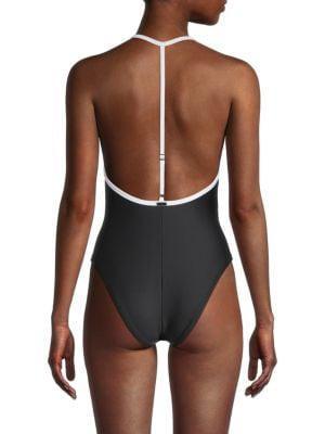 商品DKNY|T-Back One-Piece Swimsuit,价格¥150,第4张图片详细描述