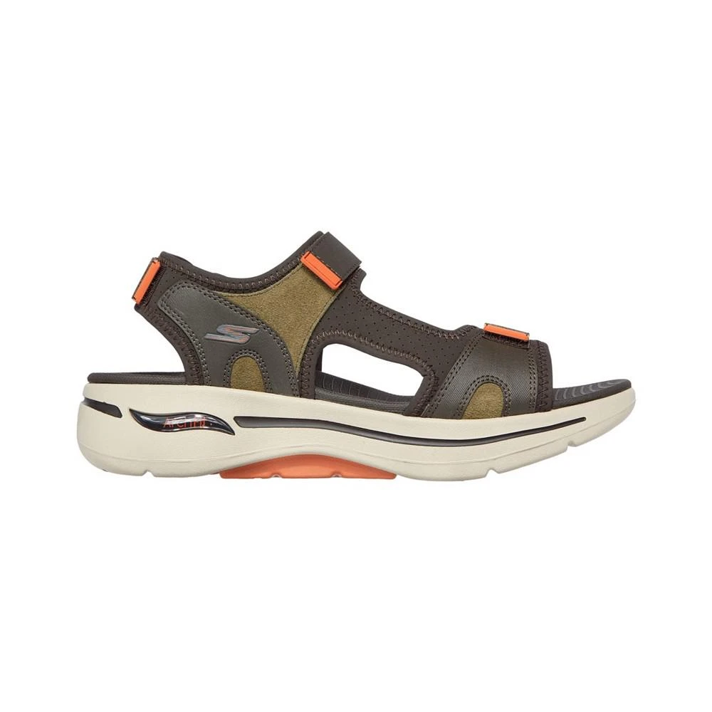 商品SKECHERS|Men's GOwalk Arch Fit - Mission Cage Sandals from Finish Line,价格¥226,第2张图片详细描述