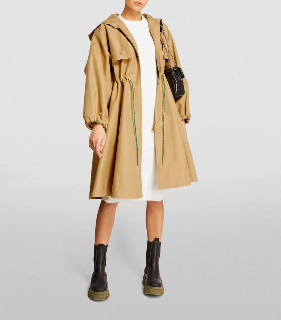 商品Sandro|Oversized Hooded Trench Coat,价格¥3380,第2张图片详细描述