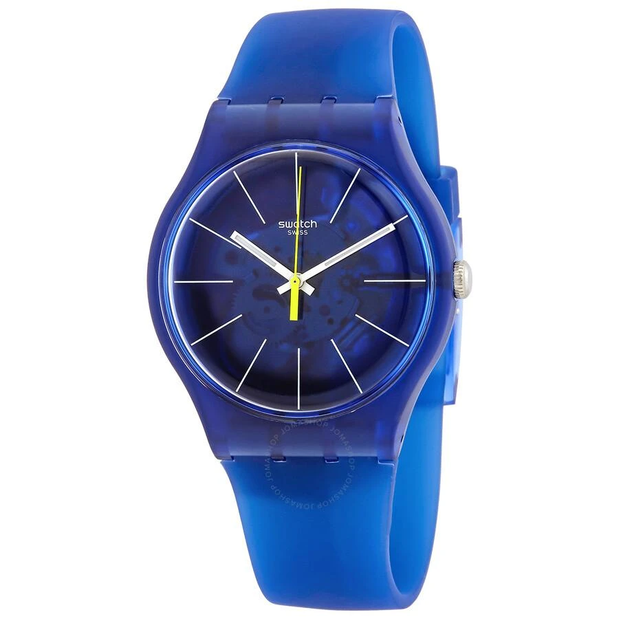 商品Swatch|Open Box - Swatch Blue Sirup Quartz BlueTranslucent Dial Men's Watch SUON142,价格¥413,第1张图片