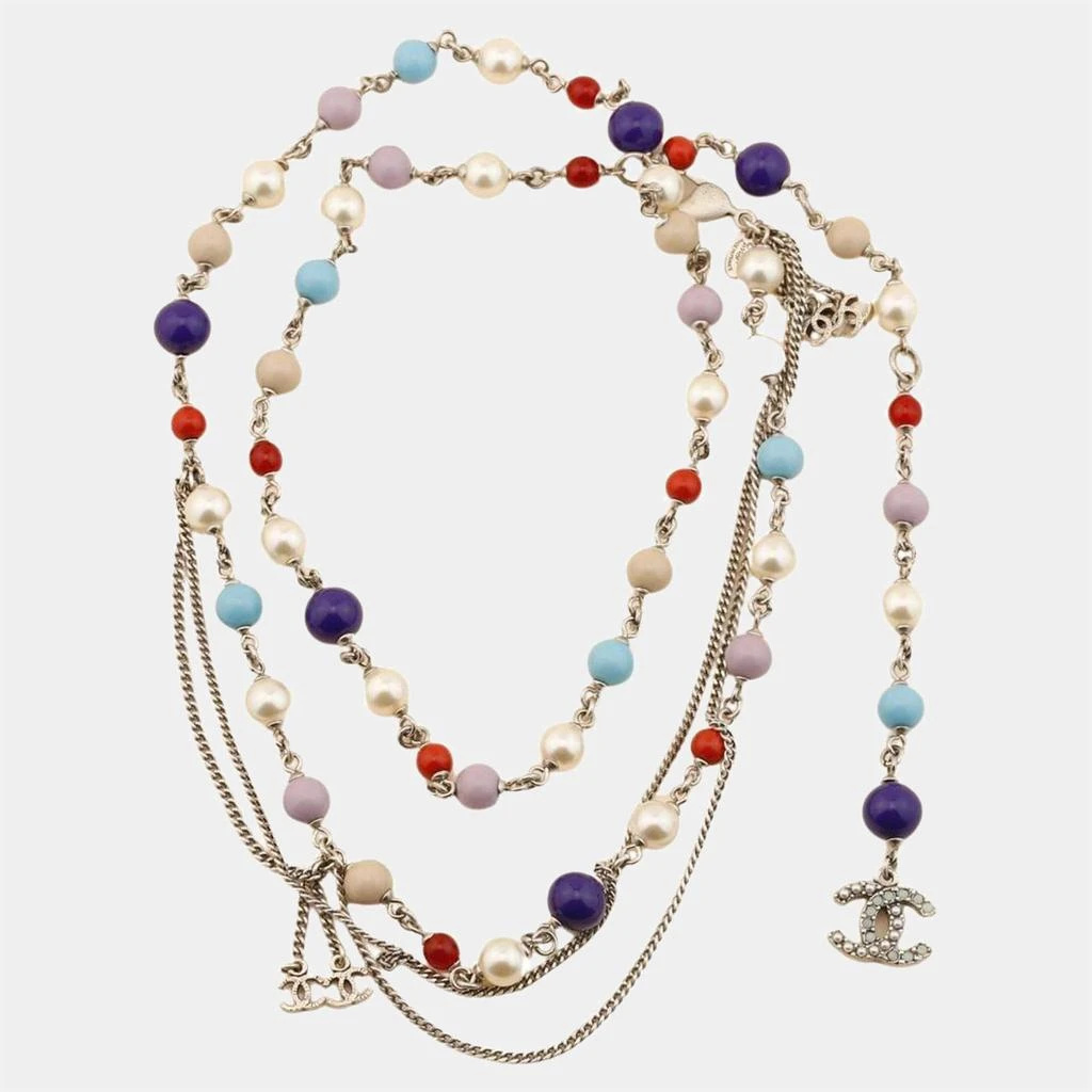 商品[二手商品] Chanel|Chanel CC Logo Multicolor Long Necklace,价格¥14432,第3张图片详细描述