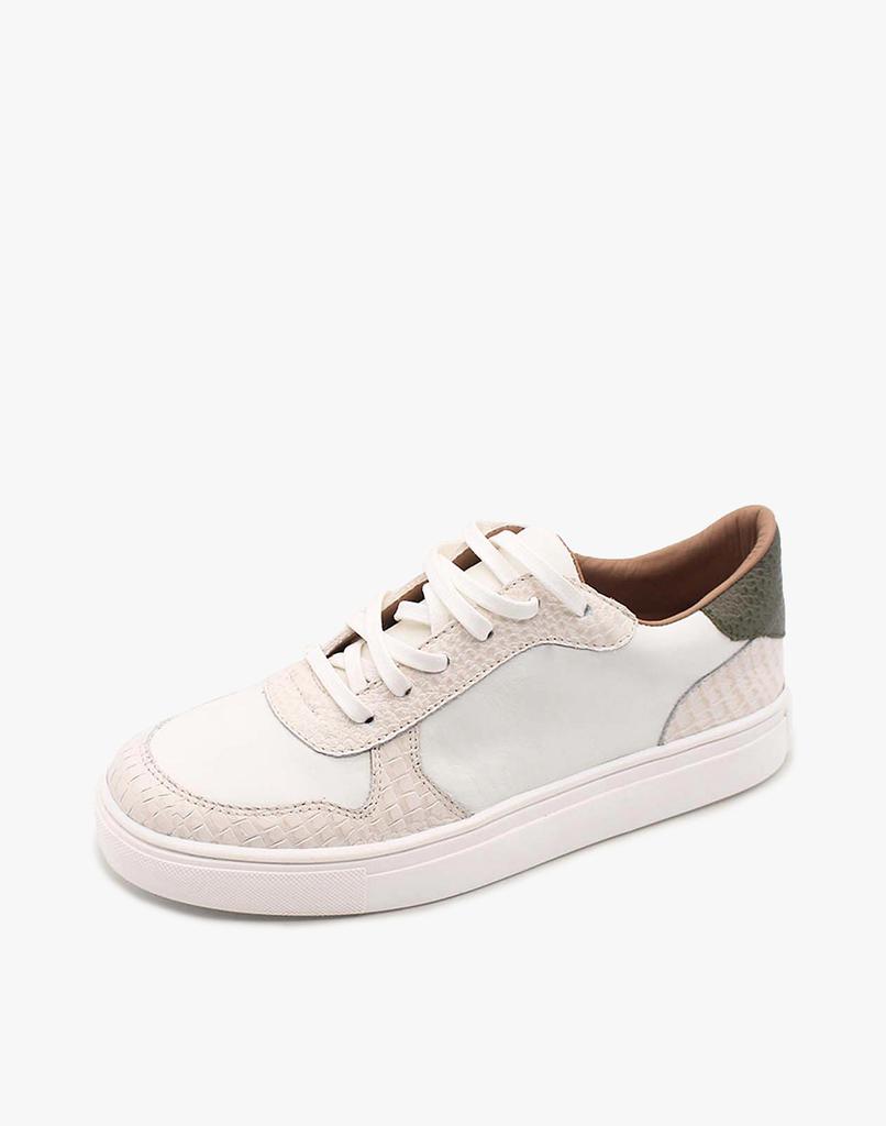 KAANAS Baru Contrast Leather Lace-Up Sneaker商品第2张图片规格展示