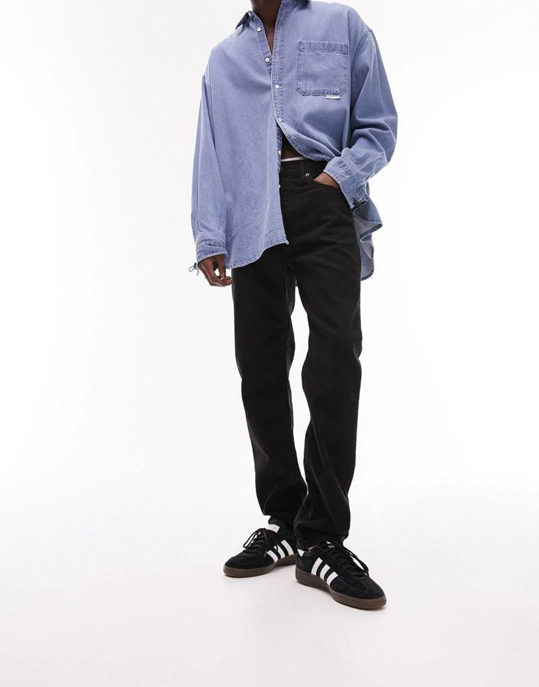 商品Topman|Topman straight jeans in black,价格¥189,第4张图片详细描述