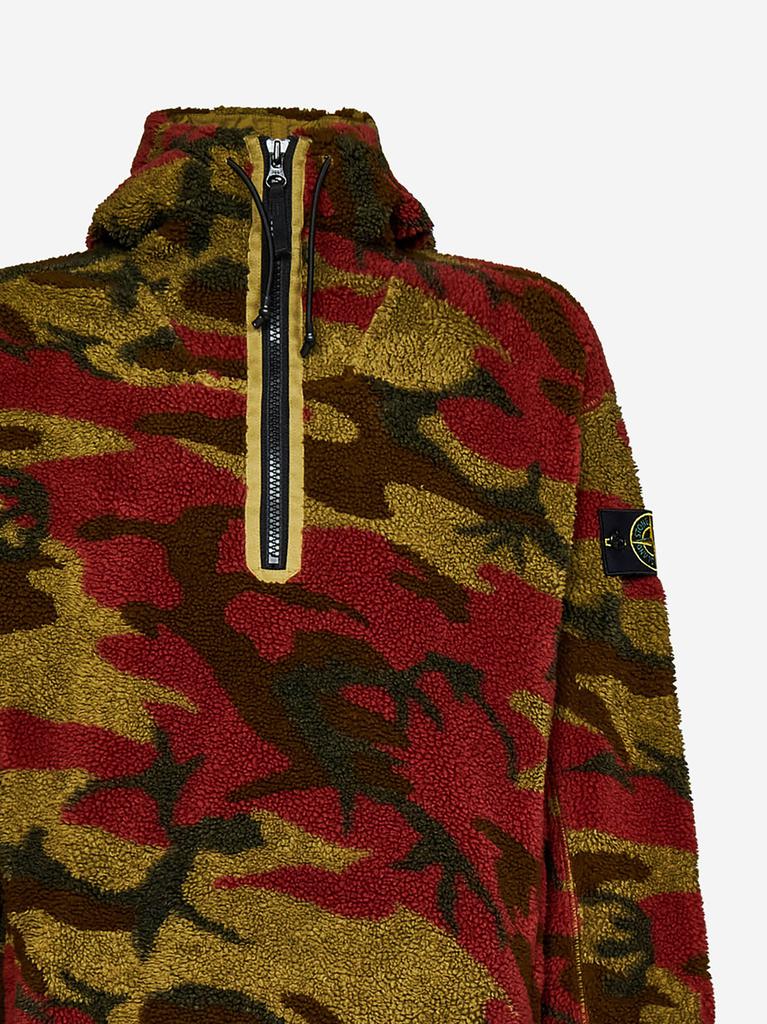 Stone Island 616E3 S.I. HERITAGE CAMO PILE Sweatshirt商品第4张图片规格展示