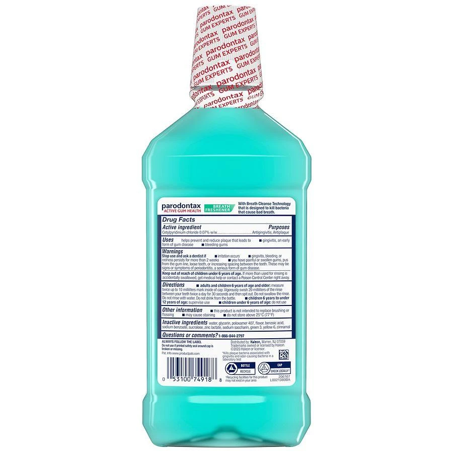 商品PARODONTAX|Active Gum Health Mouthwash,价格¥72,第5张图片详细描述