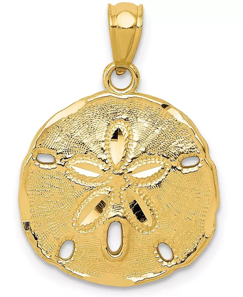 商品Macy's|Sand Dollar Charm Pendant in 14k Yellow Gold,价格¥2992,第1张图片