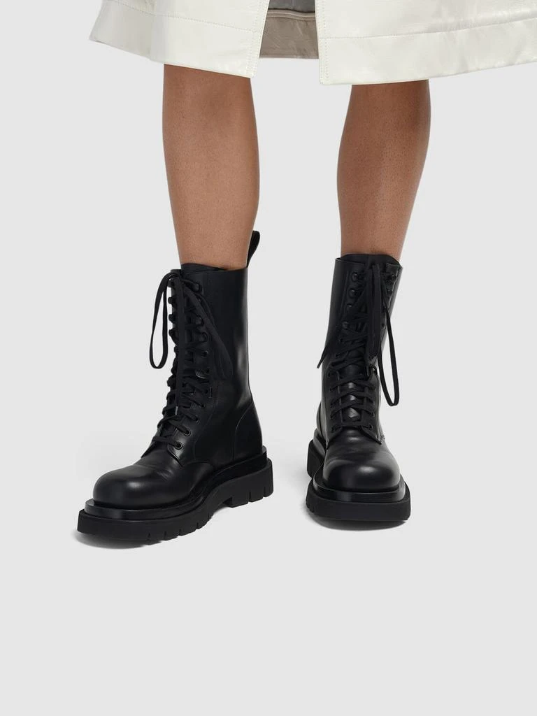 商品Bottega Veneta|40mm Lug Leather Combat Boots,价格¥13002,第1张图片