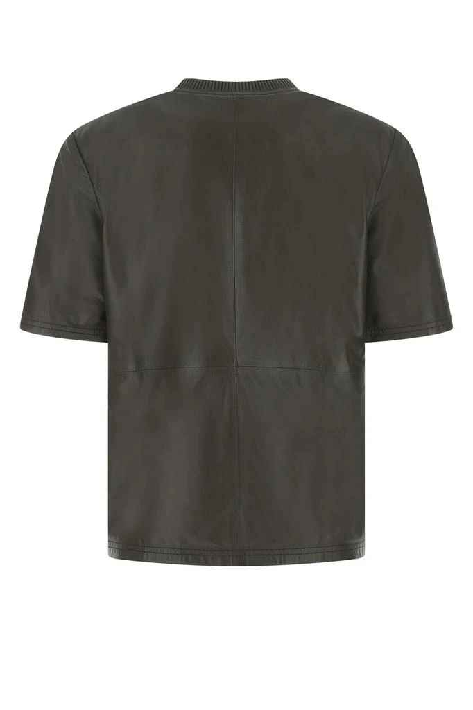 商品AMIRI|Dark brown leather t-shirt,价格¥6104,第1张图片