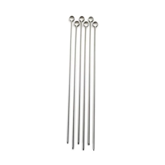 商品Norpro|Stainless Steel 12-Inch Barbeque Skewers, Set of 6,价格¥89,第2张图片详细描述