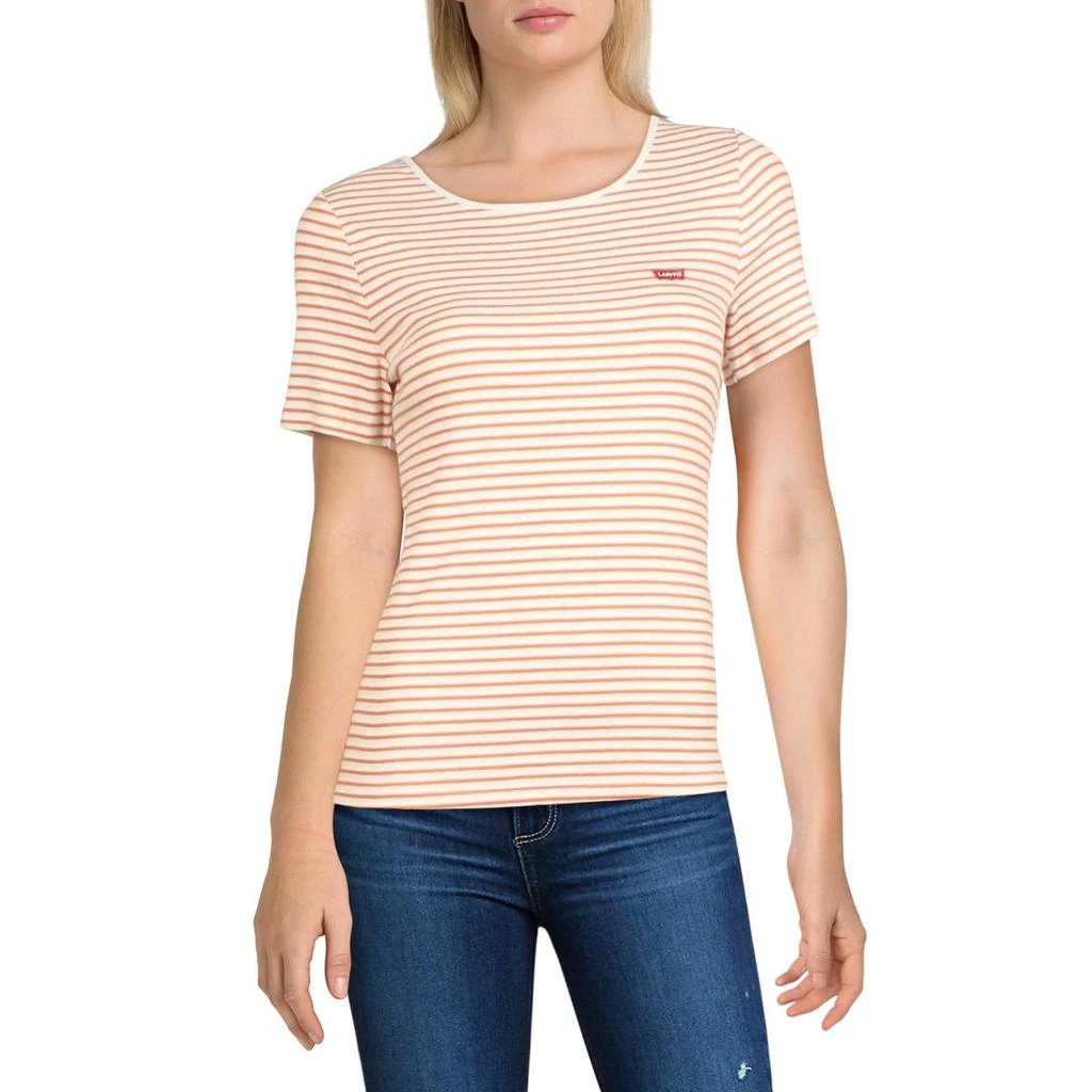 商品Levi's|Levi's Womens Honey Striped Crewneck T-Shirt,价格¥105,第1张图片