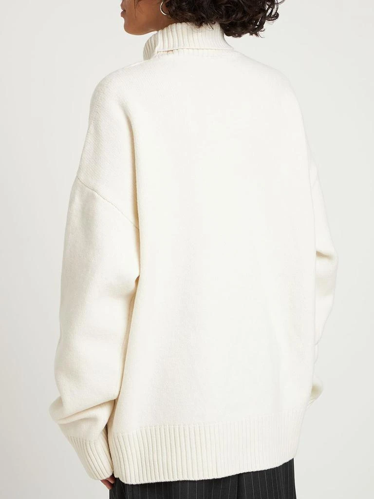 商品AMI|Logo Felted Wool Sweater,价格¥4177,第2张图片详细描述
