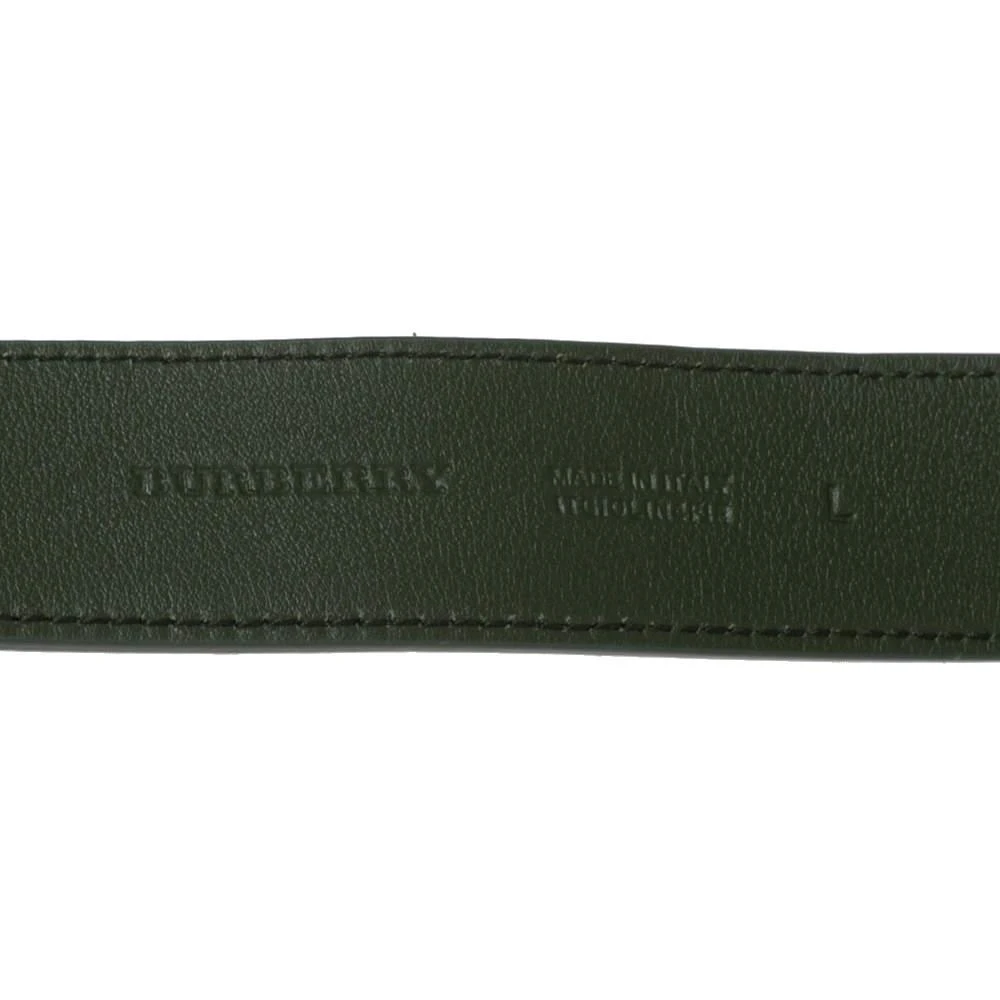 商品Burberry|Burberry Green Leather Trench Crystals Buckle Belt L,价格¥1542,第5张图片详细描述