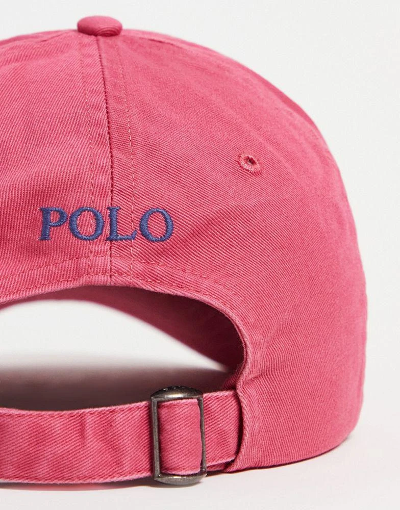 商品Ralph Lauren|Polo Ralph Lauren cap in light red wash with pony logo,价格¥410,第3张图片详细描述